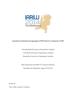 Econometric Estimation and Aggregation of PPP Panels for