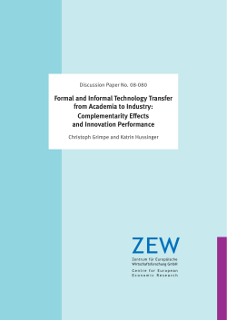 Formal and Informal Technology Transfer from Academia to Industry