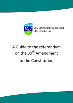 Guide to the 30th amendment