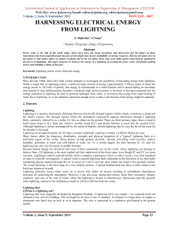 harnessing electrical energy from lightning