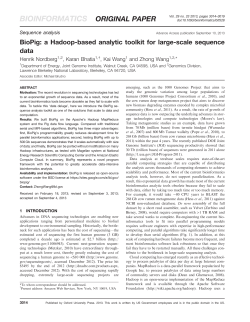 BioPig: a Hadoop-based analytic toolkit for large