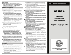 grade 4 - Cram Elementary School - Redlands Unified School District