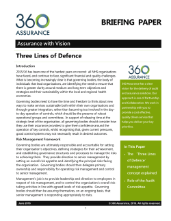 Risk Management - Three lines of defence summary version (2)