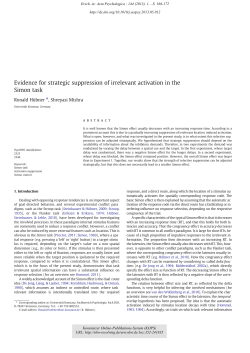 Evidence for strategic suppression of irrelevant