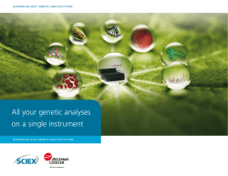 All your genetic analyses on a single instrument