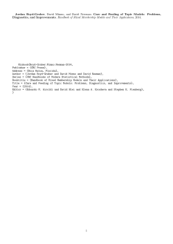 Jordan Boyd-Graber, David Mimno, and David Newman. Care and