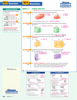 Exercises 10-4 - Spokane Public Schools