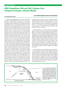 IODP Expeditions 304 and 305: Oceanic Core Complex Formation
