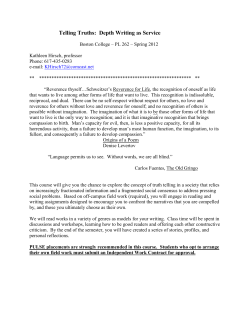 Telling Truths: Depth Writing as Service