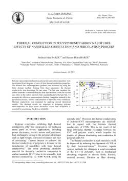 thermal conduction in polystyrene/carbon nanotubes: effects of