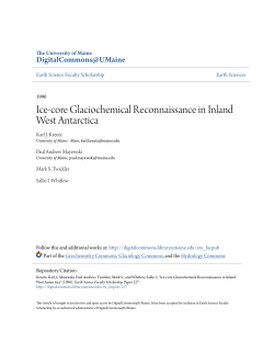Ice-core Glaciochemical Reconnaissance in Inland West Antarctica