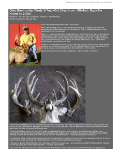 Ohio Bowhunter Finds 5-Year-Old Shed from 186