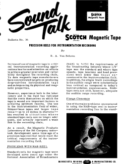 PRECISION REELS FOR INSTRUMENTATION RECORDING