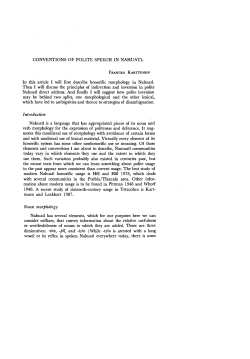 conventions of polite speech in nahuatl