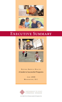 A Guide to Successful Programs - Partnership to Fight Chronic