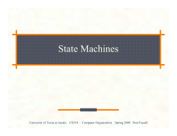 State Machines - UT Computer Science