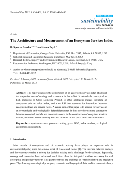 The Architecture and Measurement of an Ecosystem
