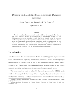 Defining and Modeling State