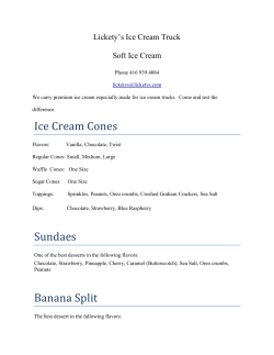 Ice Cream Cones - Lickety`s ice cream truck