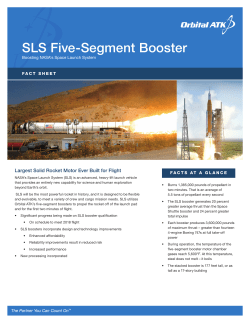 (SLS) Solid Rocket Boosters