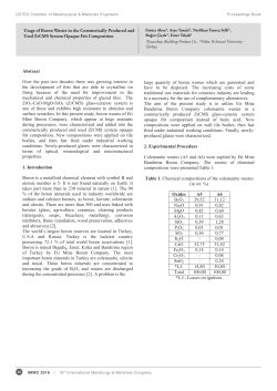 Usage of Boron Wastes in the Commerically Produced and Used