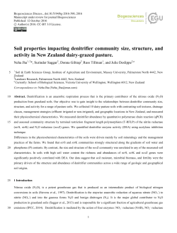 Soil properties impacting denitrifier community size, structure, and