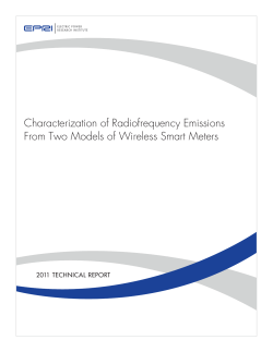 Characterization of Radio Frequency Emissions From Two Models