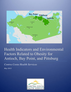 Health Indicators and Environmental Factors Related to Obesity for
