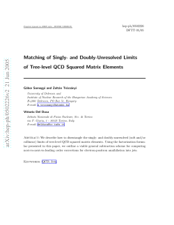 Matching of Singly-and Doubly-Unresolved Limits of Tree