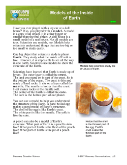 Models of the Inside of Earth