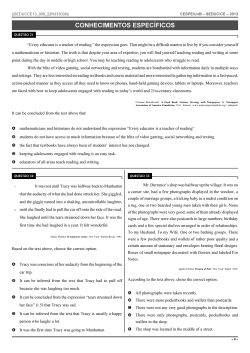 conhecimentos espec&iacute;ficos