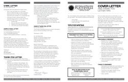 cover letter - University of Wisconsin