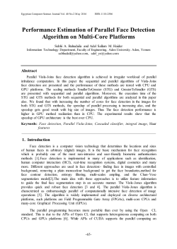 Performance Estimation of Parallel Face Detection Algorithm on