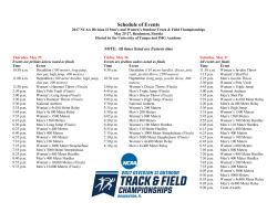 Schedule - NCAA.org