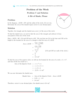 Problem of the Week - Sino Canada School