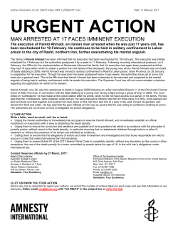 urgent action - Amnesty International