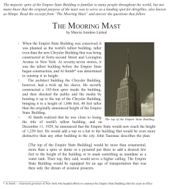 THE MOORING MAST