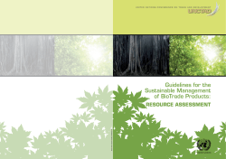 Guidelines for the Sustainable Management of BioTrade