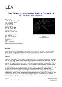 General Guidelines for Guest Editor - John Cayley