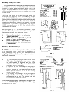 Installing The By-Pass Filter