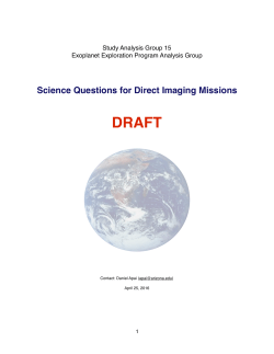 Science Questions for Direct Imaging Missions