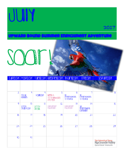 Upward Bound Summer Enrichment Adventure