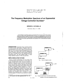 The Frequency Modulation Spectrum of an Exponential Voltage