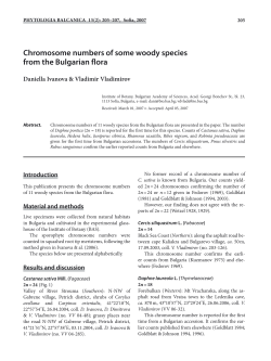 Chromosome numbers of some woody species from the Bulgarian