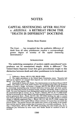 CAPITAL SENTENCING AFTER WALTON v. ARIZONA: A RETREAT