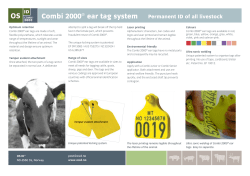 Combi 2000&reg; ear tag system