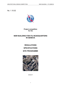 No. 1.15.02 NEW BUILD NEW BUILDING FOR ITU