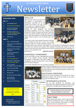 ST. LUKE`S PRIMARY SCHOOL KING LEAR BASKETBALL