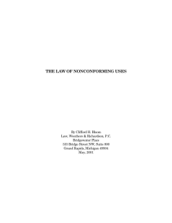 THE LAW OF NONCONFORMING USES