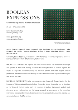 press release here. - Lewis Glucksman Gallery